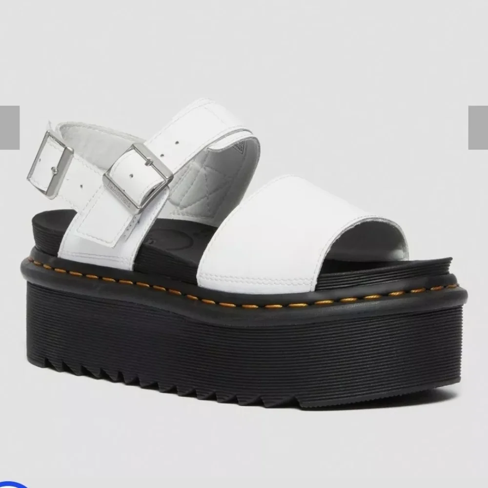 Dr. Martens Voss Quad Women's Leather Strap Platform Sandals Size 11 - Picture 1 of 11